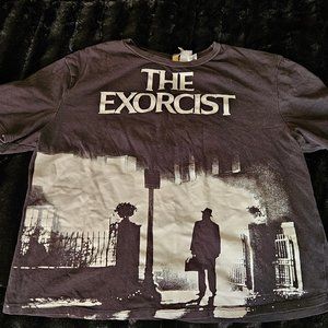 H&M WARNER BROS. THE EXORCIST BOXY CROPPED T-SHIRT